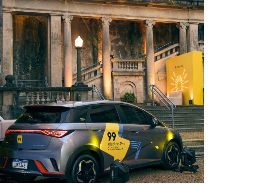 99 evita emissão de 1,6 toneladas de CO² com salto de 176% em corridas eletrificadas