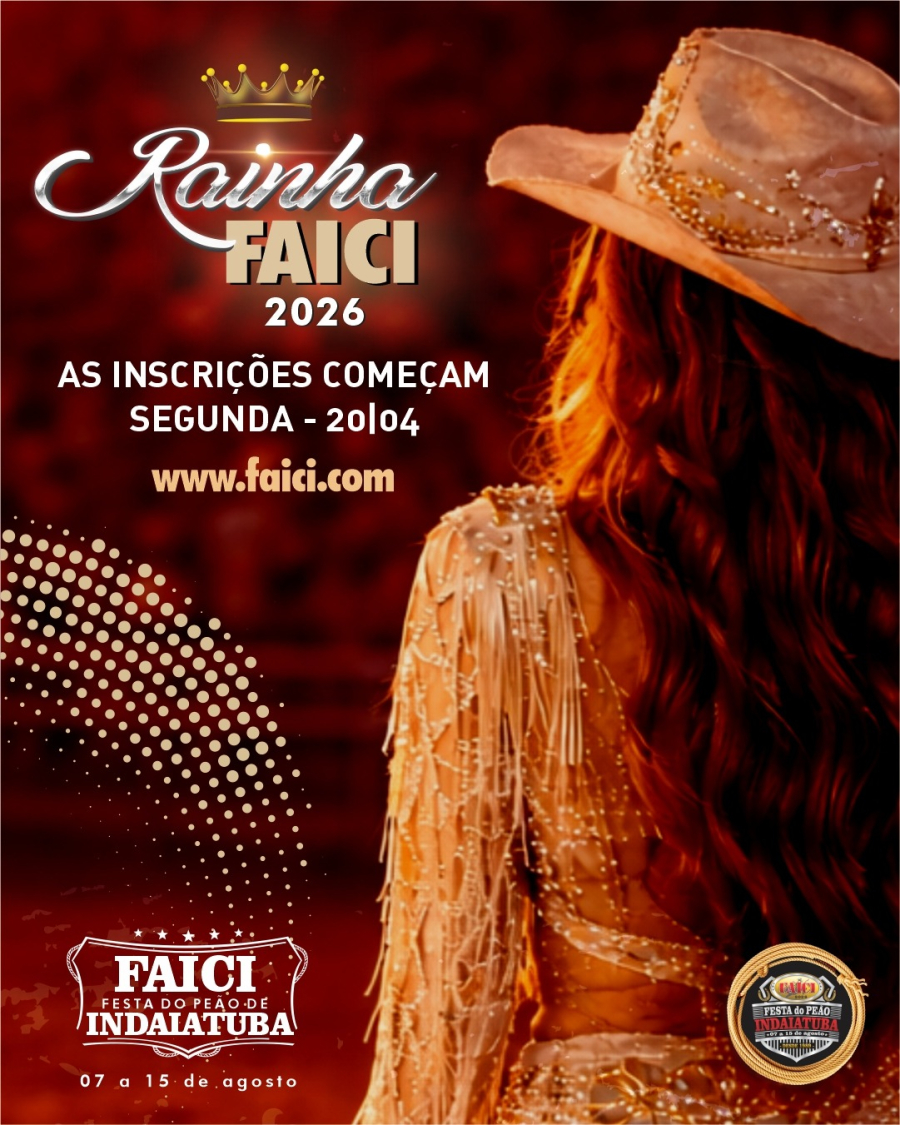 Estão abertas as inscrições para a Rainha FAICI 2026